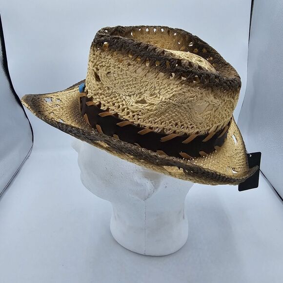 Men’s Milani Hat Designed in Italy Straw Hat Size One Size Fits Most, Cowboy - Picture 4 of 6